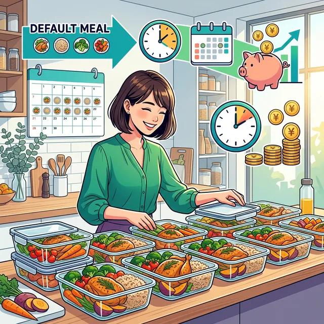 決断疲れをなくし食費も浮くタイパハック「デフォルト飯」