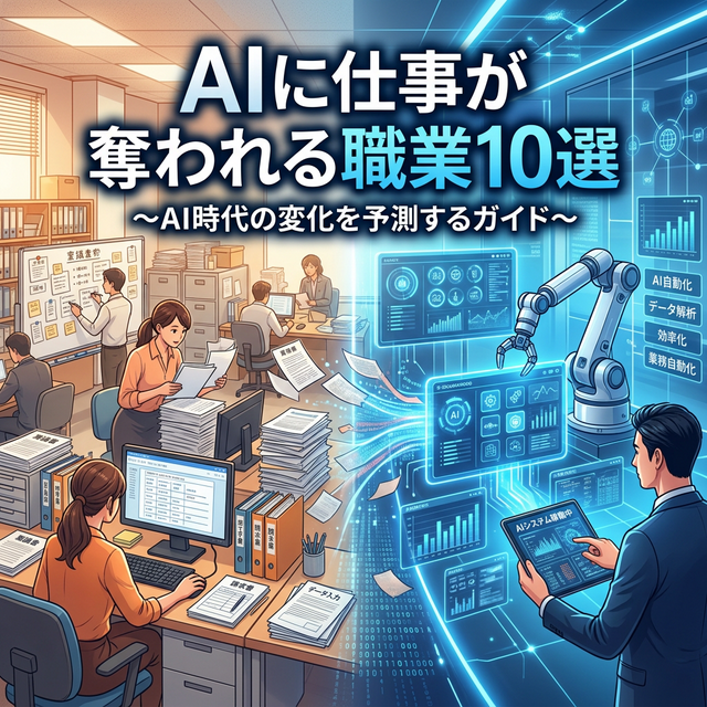 AIに仕事が奪われる職業10選