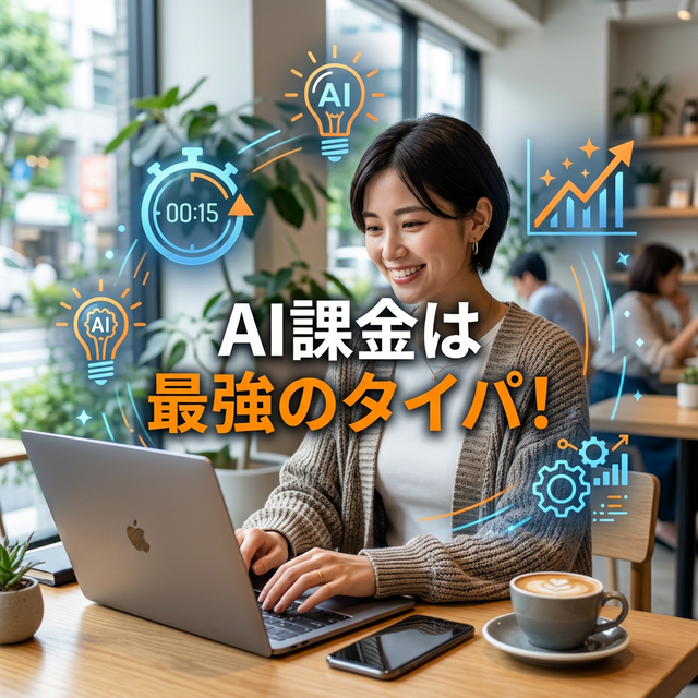 AI課金は最強のタイパ！と書かれた20代の仕事効率化アイキャッチ