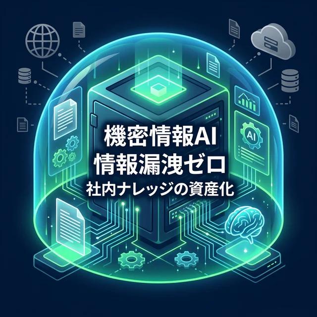 情報漏洩ゼロの社内ローカルAIナレッジシステムのイメージ画像