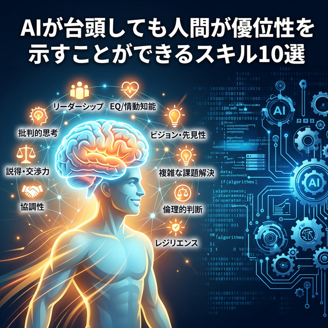 AIが台頭しても人間が優位性を示すことができるスキル10選