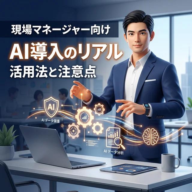 現場マネージャー向けのAI導入活用法と注意点のイメージ画像