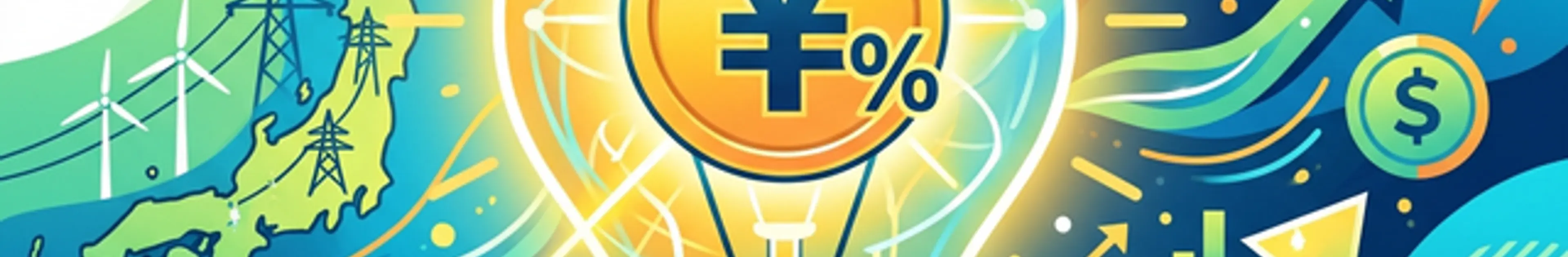 電力自由化と節約をイメージしたイラスト