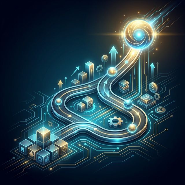 複利と時間の経過で資産が積み上がるFIREロードマップの図解