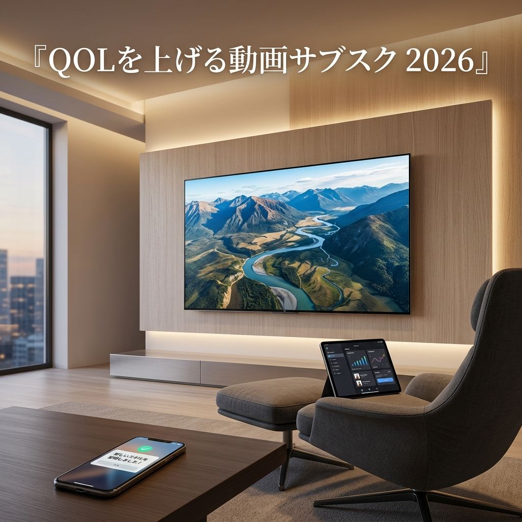 2026年の動画サブスク選び：快適なリビングで教養やフィットネス、高品質なドキュメンタリーを楽しむ様子