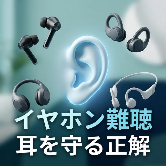 イヤホン難聴と耳を守る正解についてのイメージ画像