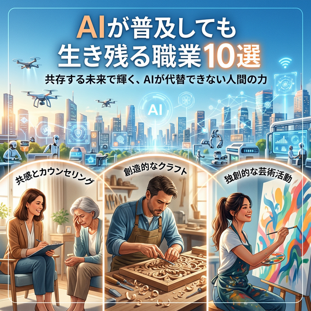AIが普及しても生き残る職業10選