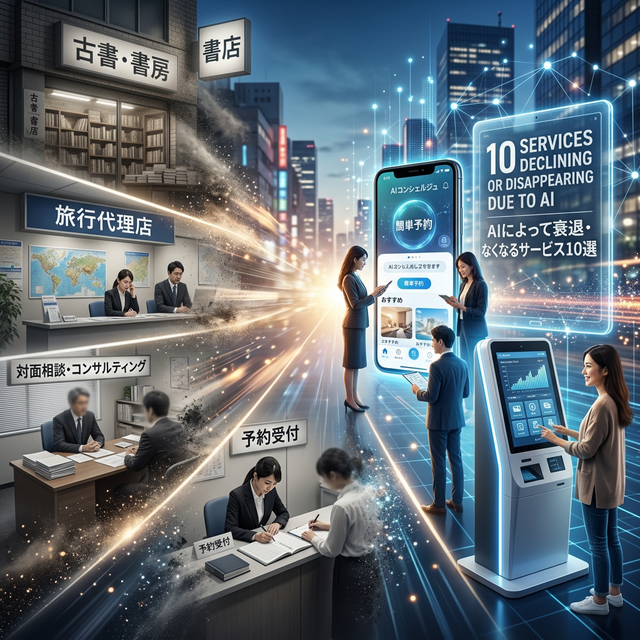 AIによって衰退・なくなるサービス10選