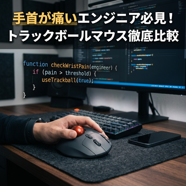 エンジニア向けトラックボールマウス