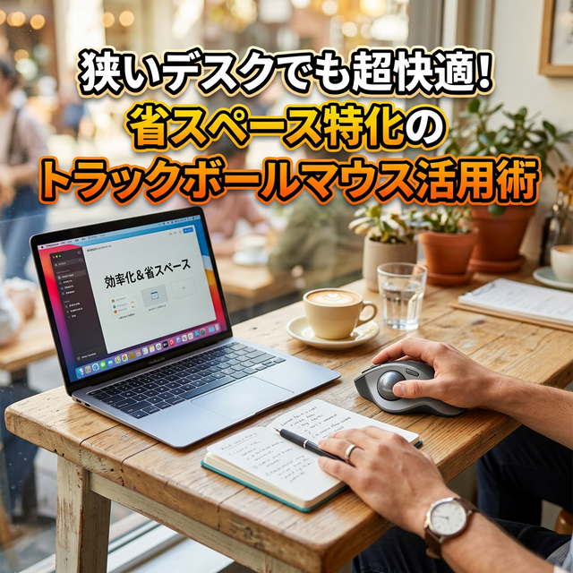 カフェでのトラックボール活用