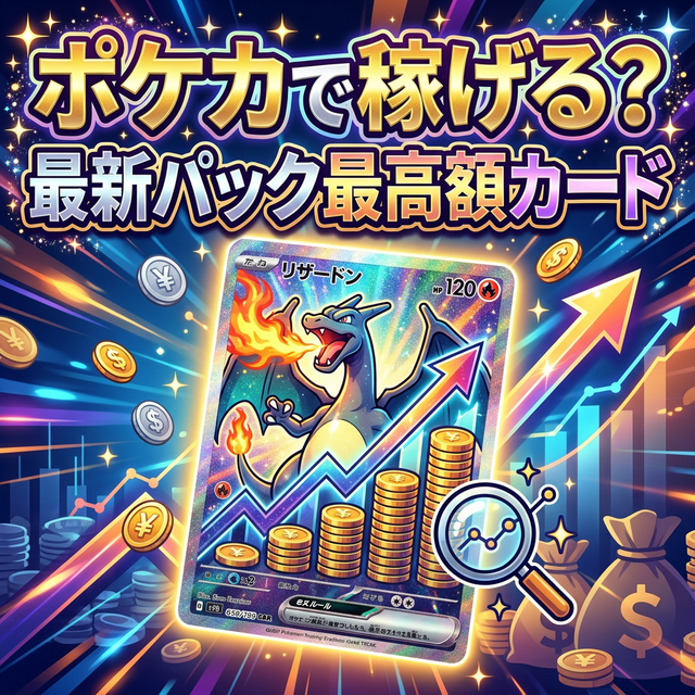 ポケカで稼げる!? 現在最新パックの最高額カードと価格動向まとめ