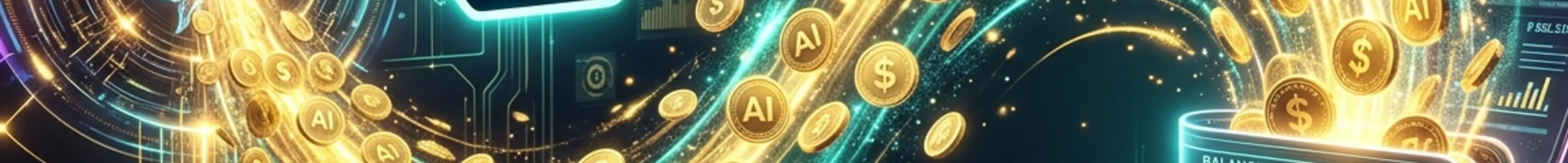 光り輝くAIコアとNotionのロゴから、デジタルのコインが自動的にウォレットへ流れ込む、美しく未来的な不労所得の表現