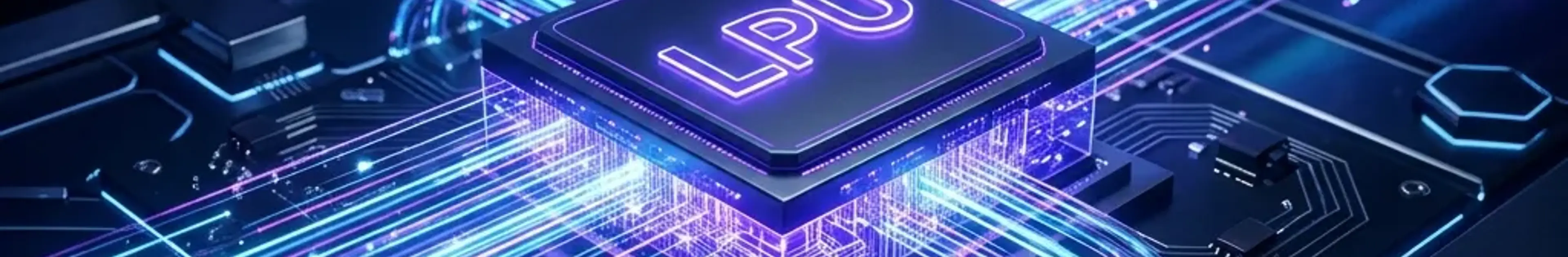 Groq LPU chip with light speed data processing