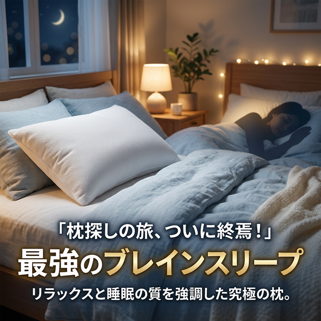 枕探しの旅の終焉！行き着いた最強枕「ブレインスリープピロー」の機能と効果