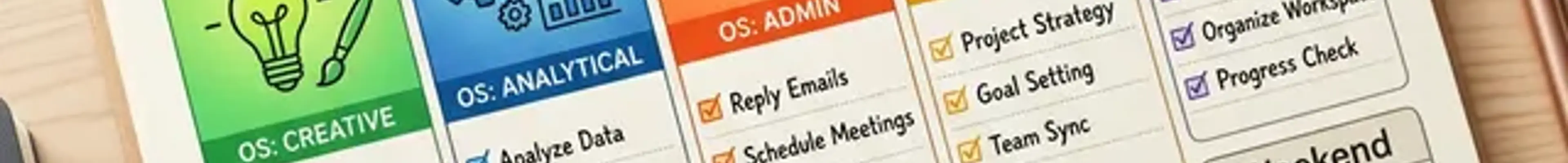 曜日ごとに「脳のOS」を切り替える最強のタスク管理法「テーマ・デイズ」
