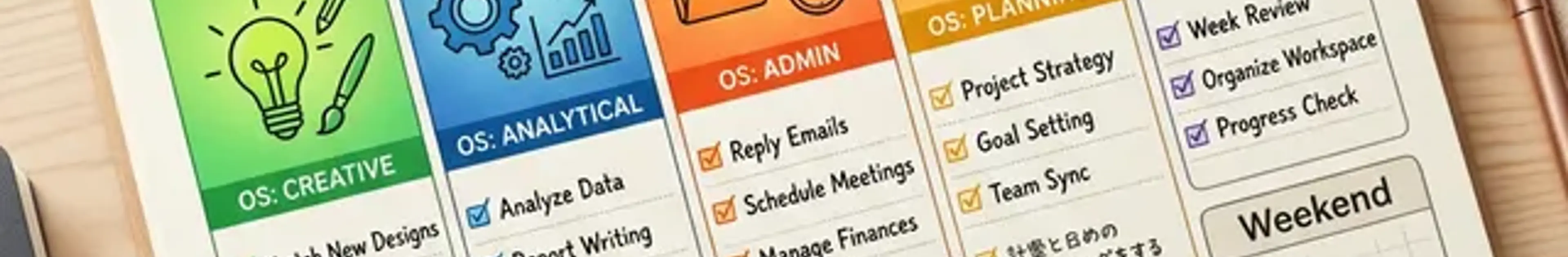 曜日ごとに「脳のOS」を切り替える最強のタスク管理法「テーマ・デイズ」