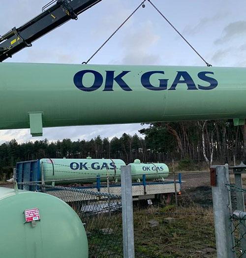 Installation of a propane tank