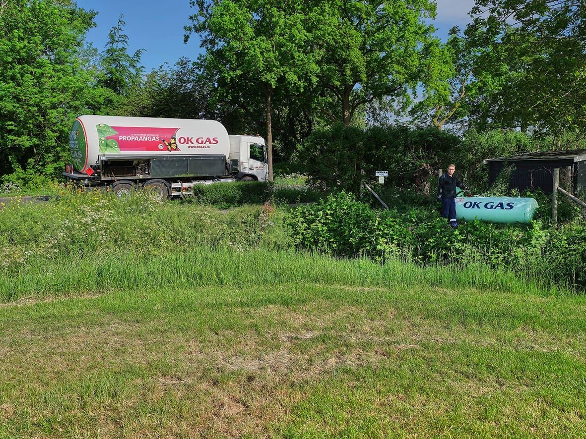 A propane tank at your home or in the garden?