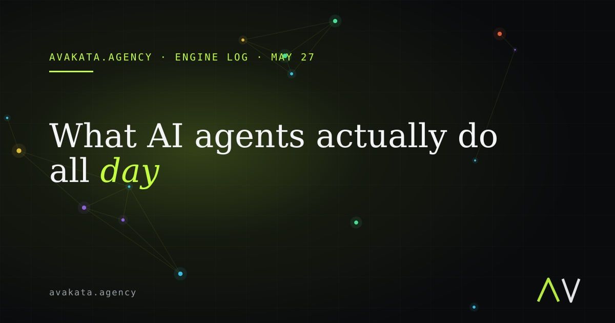 What AI agents actually do all day