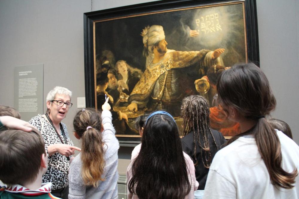 Pathways students performing at the National Gallery