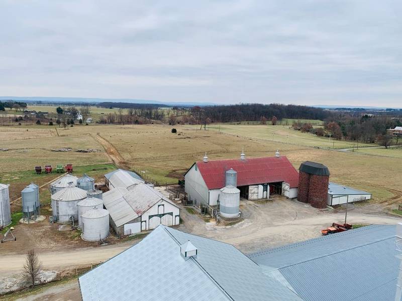 Eastern Shore farmland in Caroline County, Maryland