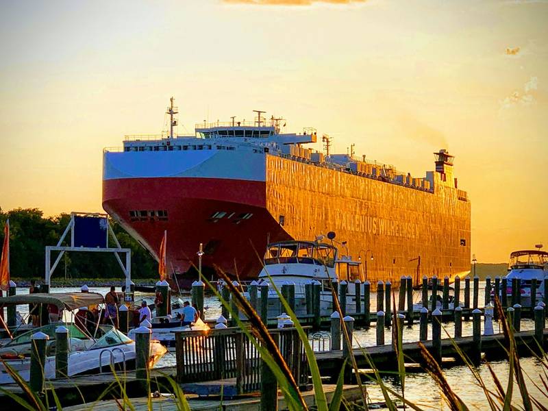 Chesapeake City and the C&D Canal in Cecil County, Maryland