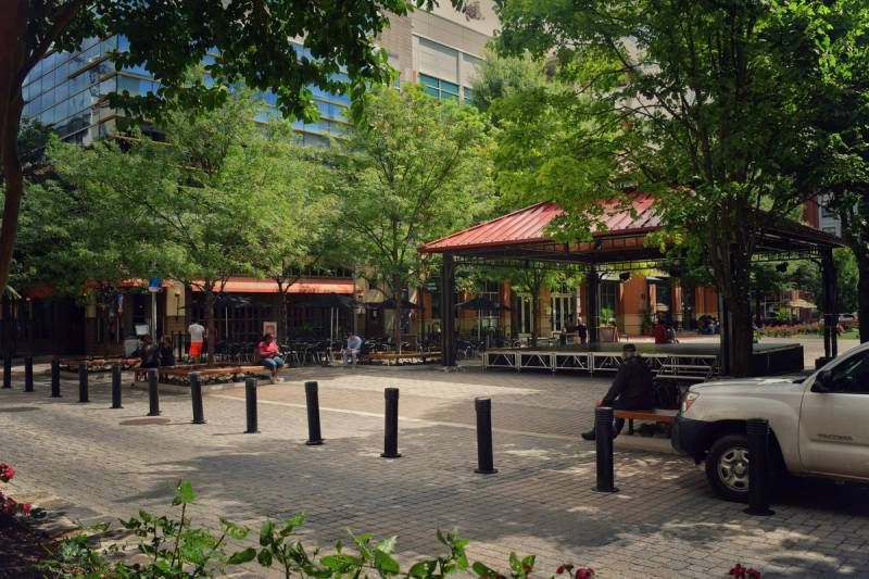 Downtown Rockville streetscape in Montgomery County, Maryland