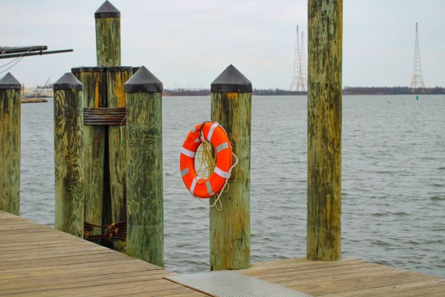 Annapolis Dock Street waterfront overlooking the Chesapeake Bay