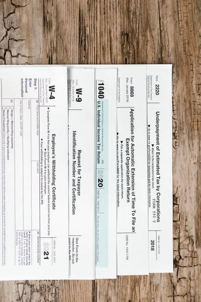 Tax documents or Maryland Comptroller imagery