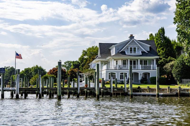 St. Michaels or Oxford harbor in Talbot County, Maryland