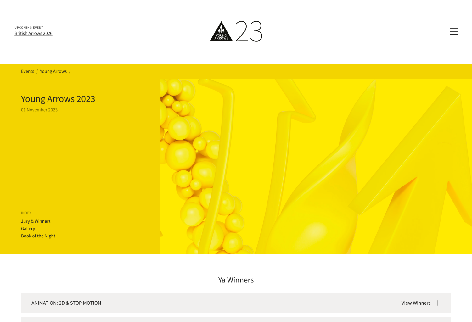 British Arrows – Event page