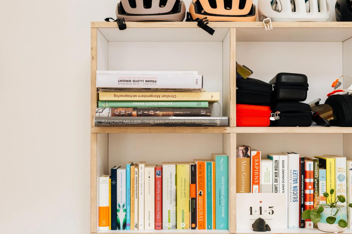 Books and Bike Helmets