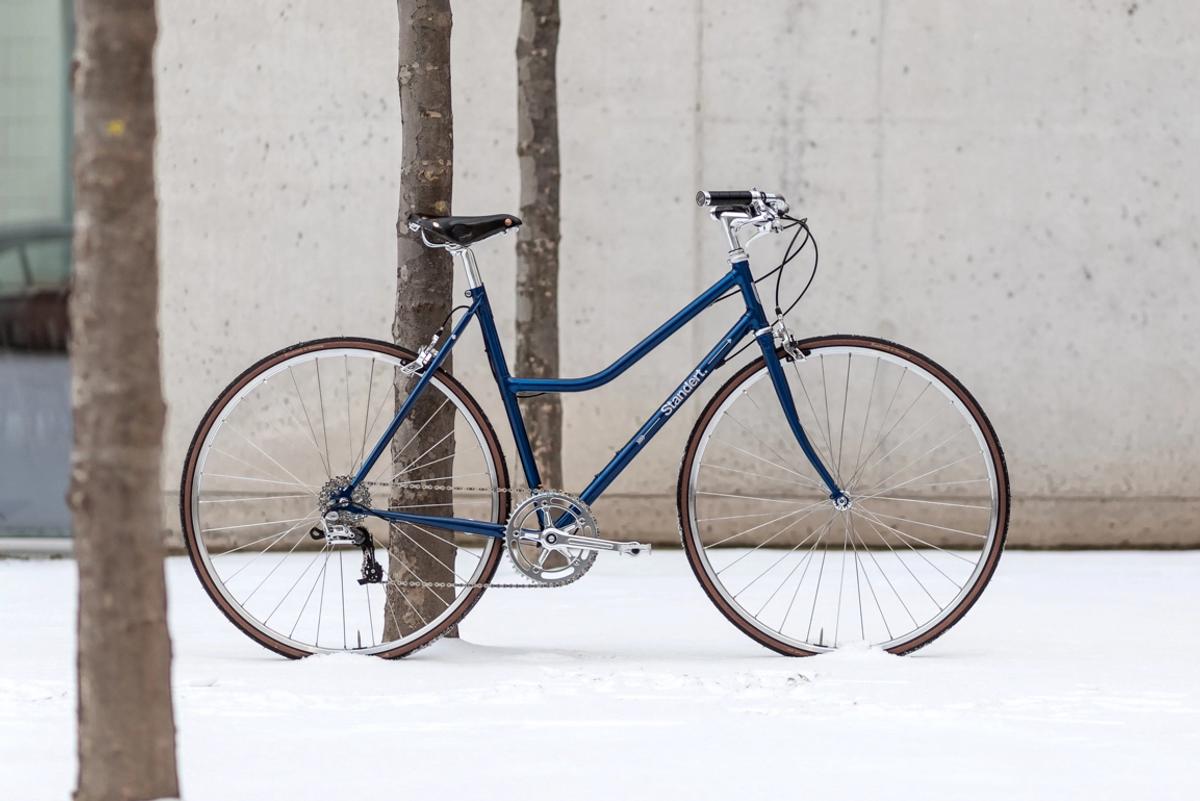 Frau Standert Blue Bike