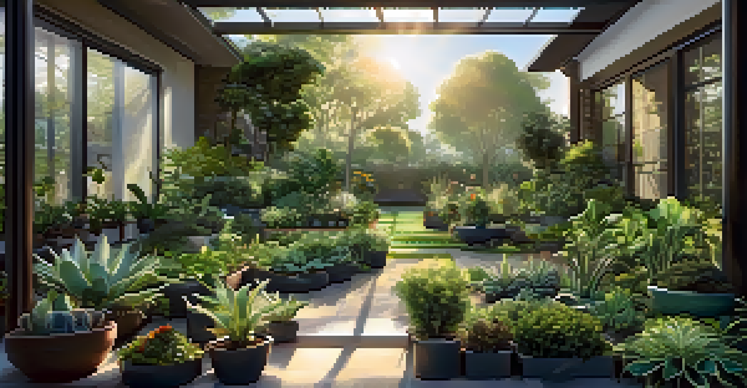 A gardener nurturing plants in a serene garden, symbolizing the care needed for organizational goals.