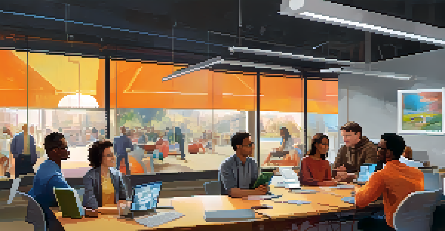 A split-screen image contrasting a calm incubator environment with a mentor and entrepreneur on one side and a dynamic accelerator pitch competition on the other.