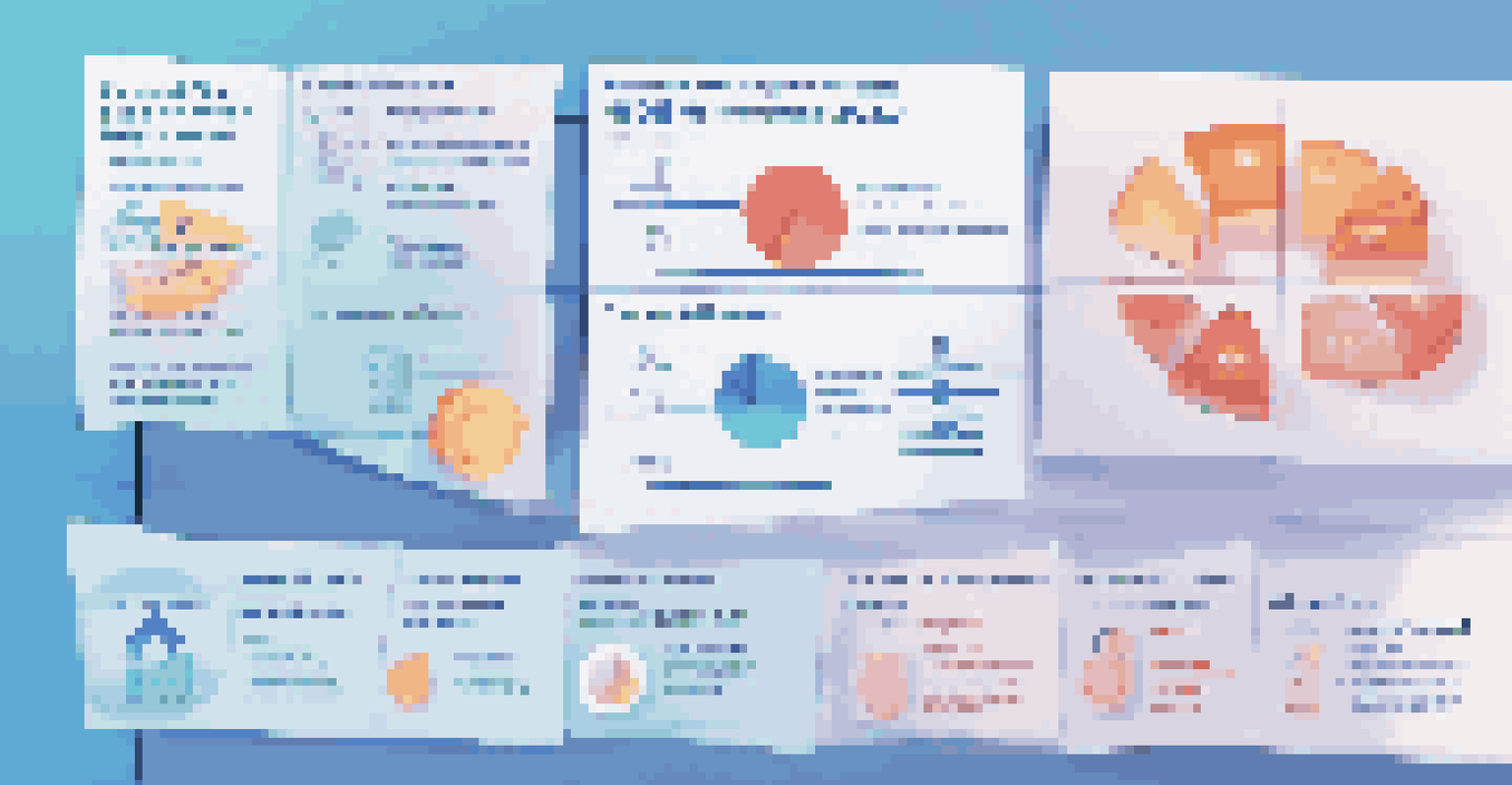 An infographic showing the 50/30/20 budgeting rule with pie charts and money management icons on a blue background.