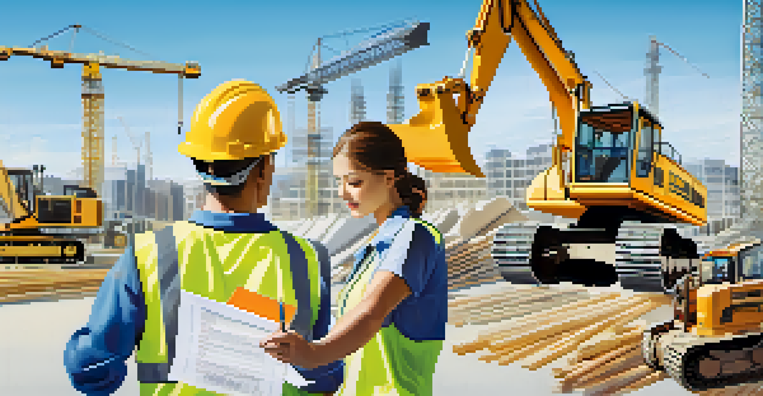 A checklist on a clipboard for risk identification at a construction site.