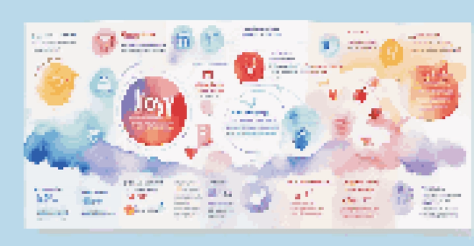 An infographic showcasing different aspects of shareable content with colorful icons and clear sections.