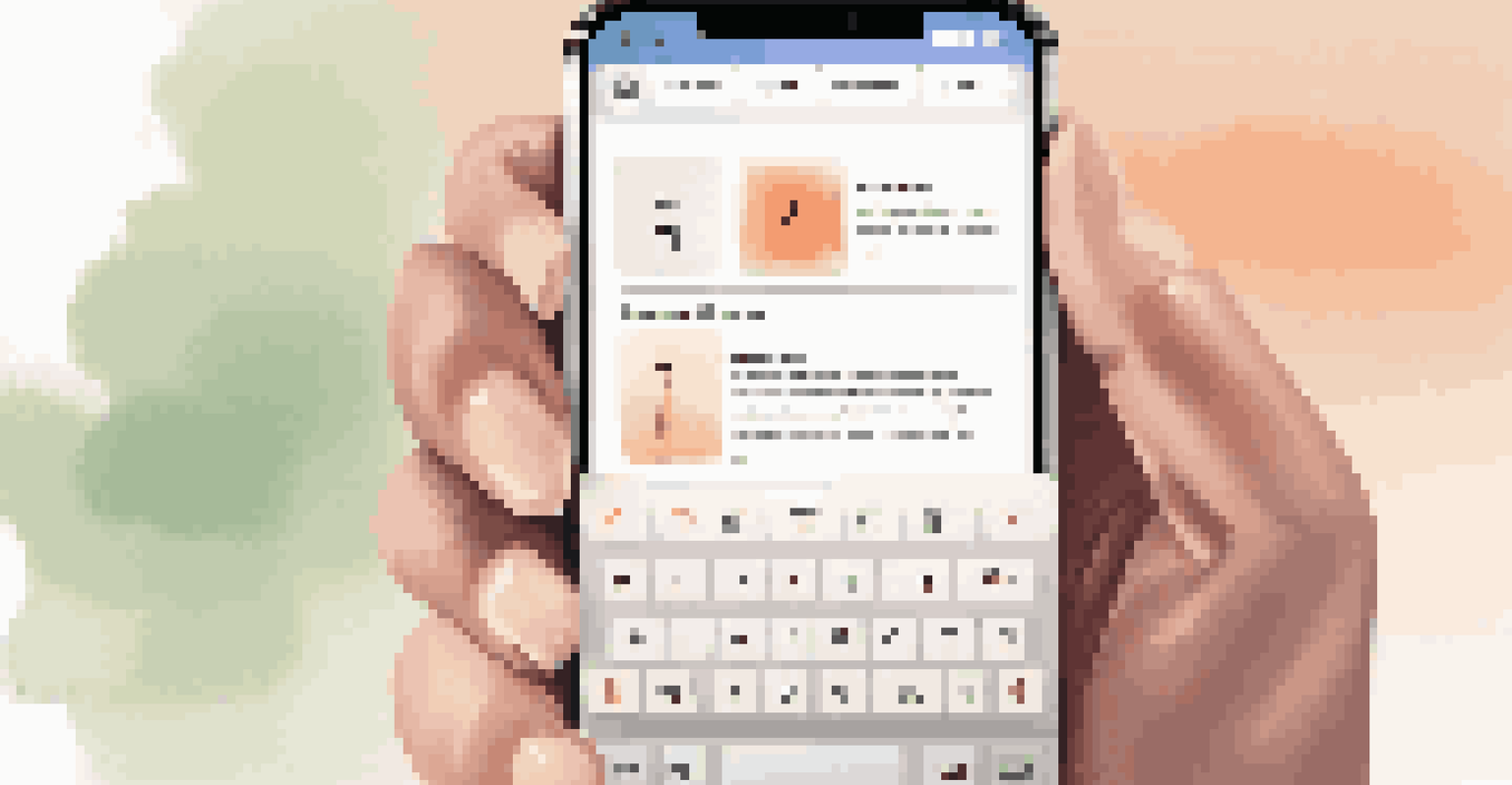 A smartphone showing a user-friendly website interface with easy navigation and a clean design.