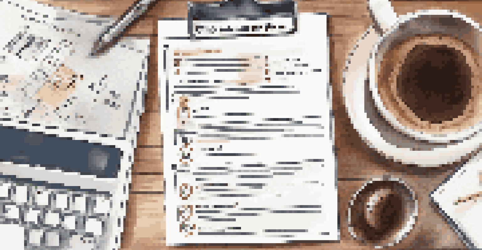A close-up of a crisis management plan document on a desk, surrounded by a laptop and a cup of coffee, with warm lighting.