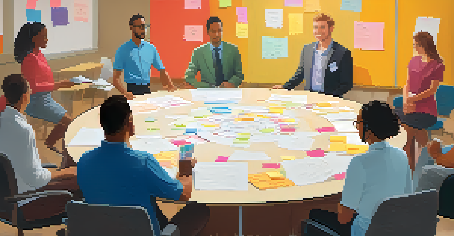An employee practicing soft skills in a training workshop with colleagues.