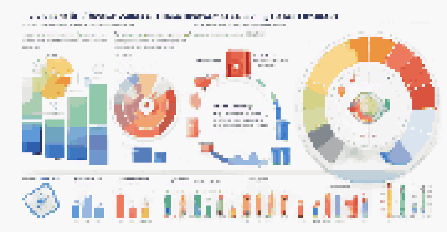 An infographic illustrating key supply chain metrics with icons and graphs.