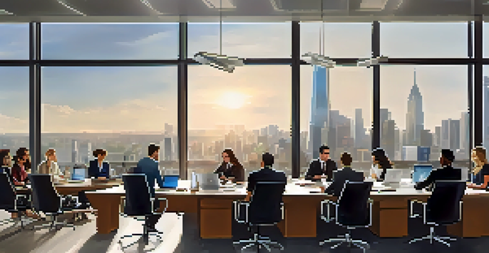 A diverse group of entrepreneurs in a modern office discussing franchise opportunities around a conference table.