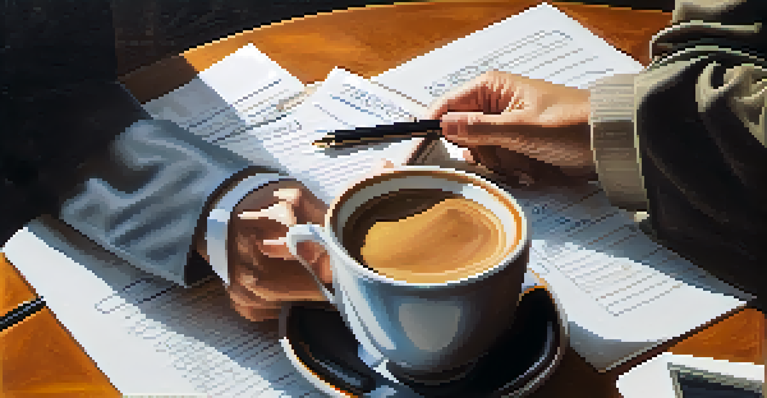A close-up of two hands shaking over a table with notepads and coffee, symbolizing agreement in negotiation.