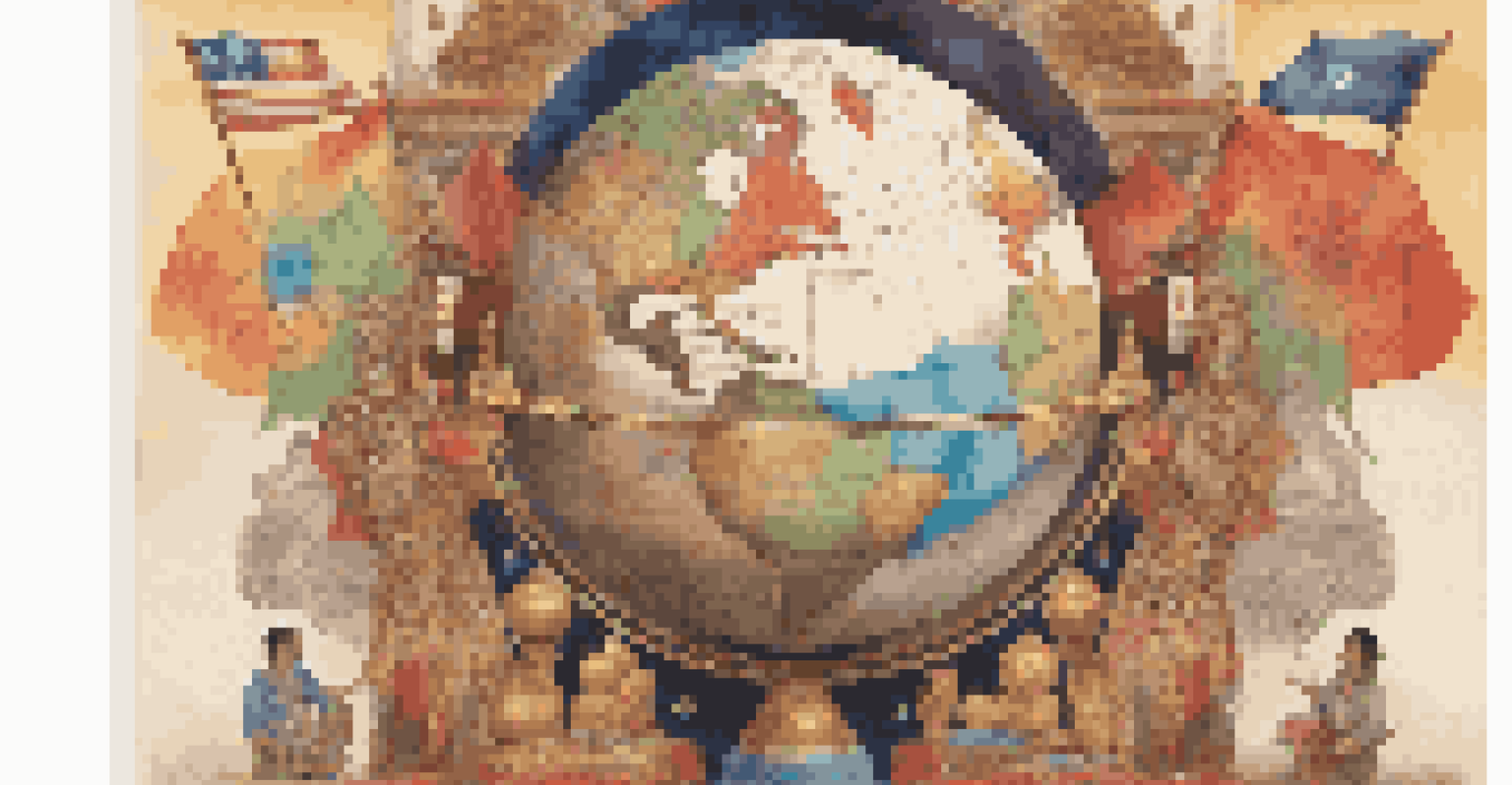 A globe surrounded by symbols of different cultures, showcasing the importance of cultural understanding.