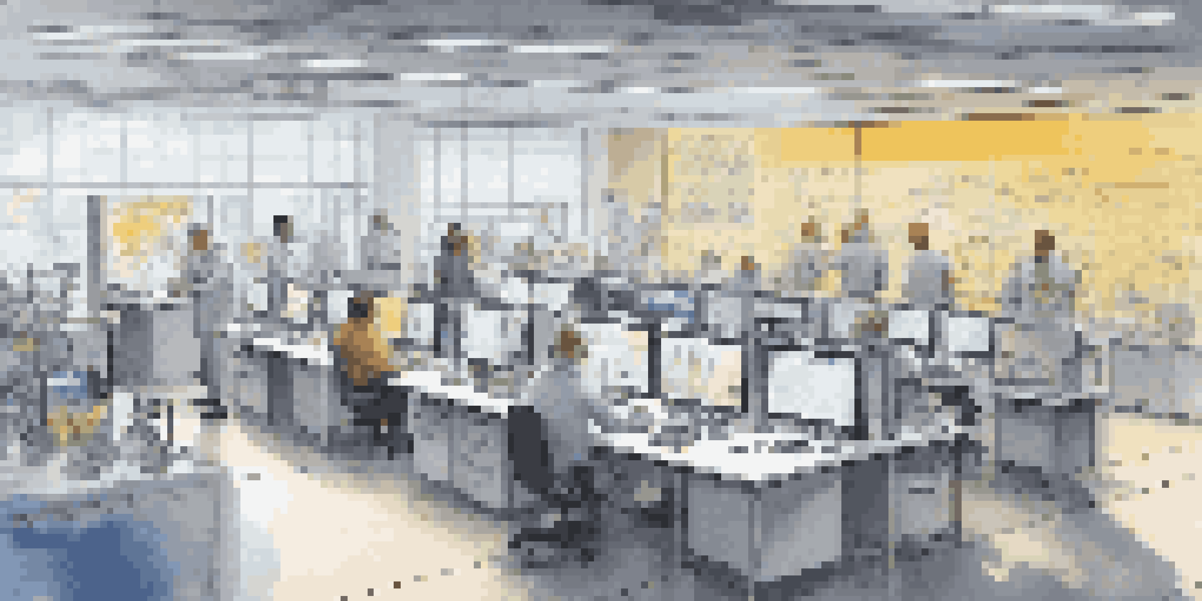 A diverse group of scientists and engineers working together in a modern research and development lab, surrounded by advanced technology and brainstorming materials.