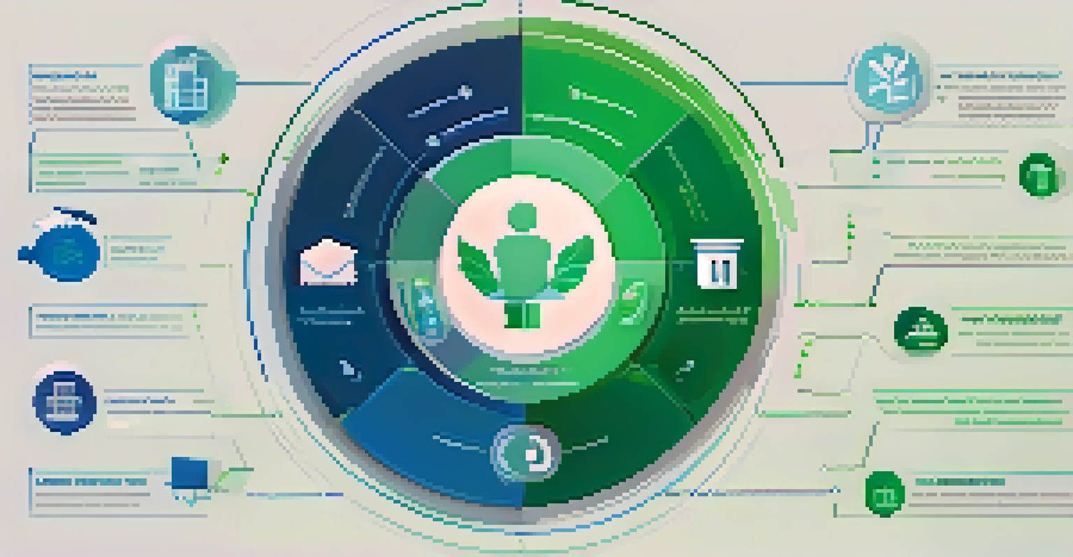 An infographic depicting shareholder rights with icons for voting, dividends, and information access in a circular layout on a gradient background.