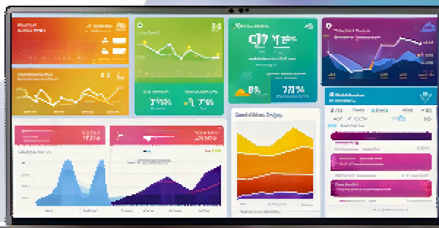 A social media dashboard showing a successful crowdfunding campaign with graphs and notifications in a cozy workspace.