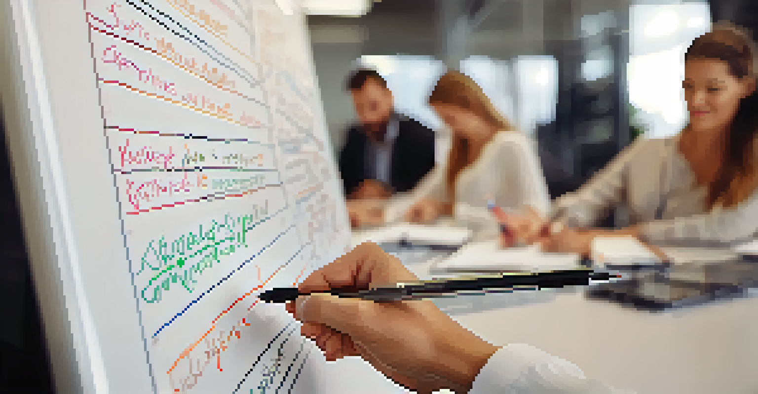 Hands writing the SMART criteria on a whiteboard in a modern office, with motivational quotes in the background.