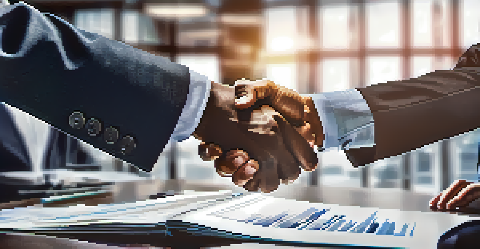 A close-up of a handshake between a business person and a supplier, representing a strong partnership.
